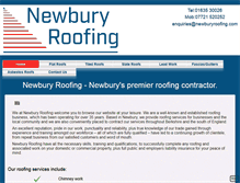 Tablet Screenshot of newburyroofing.com